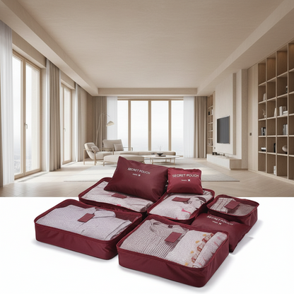 6 Pcs Travel Clothes Storage Bags