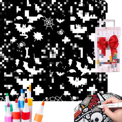 Color-Your-Own Velvet Art Blanket | Custom DIY Crafting Throw