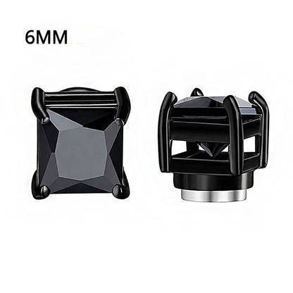 Magnetic Zircon Studs | No-Piercing Illusion Earrings