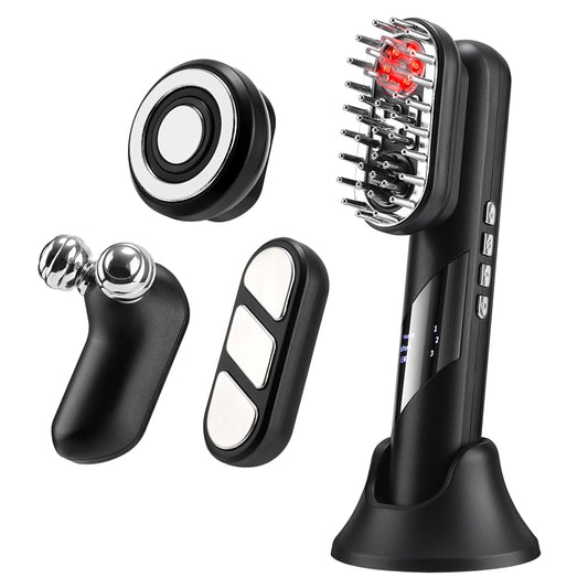 Omnisculpt 4-in-1 Electric Massage Comb | EMS & Red Light Therapy Scalp Massager