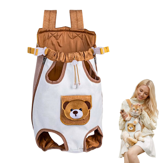 Cozy Bear Pet Travel Backpack | Hands-Free Breathable Carrier