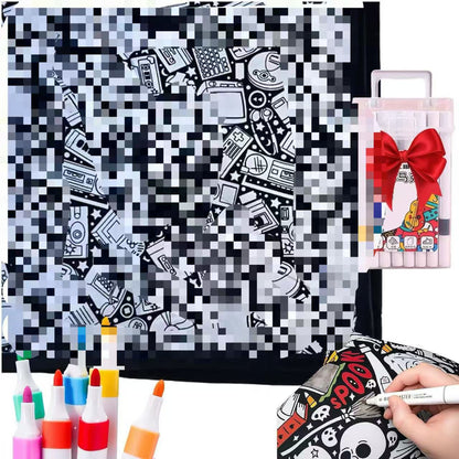 Color-Your-Own Velvet Art Blanket | Custom DIY Crafting Throw