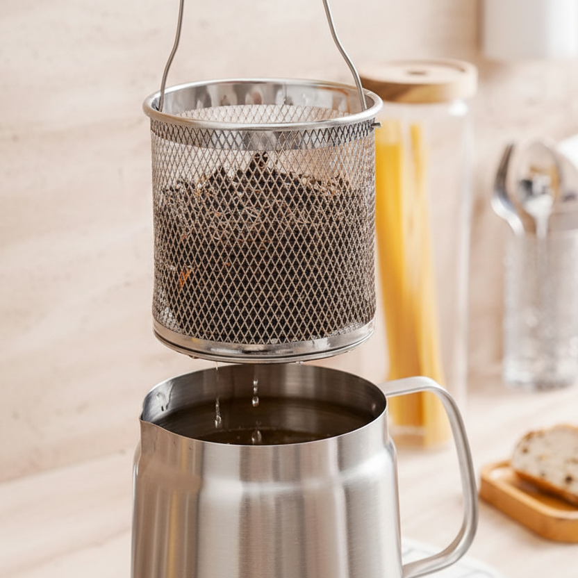 Stainless Steel Frying Pot