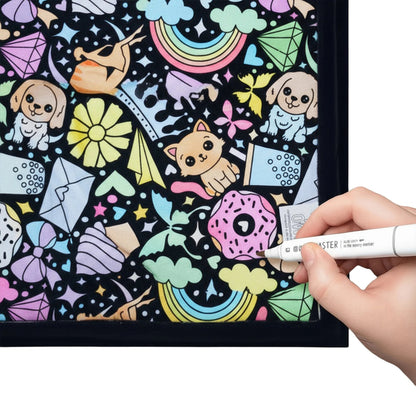 Color-Your-Own Velvet Art Blanket | Custom DIY Crafting Throw