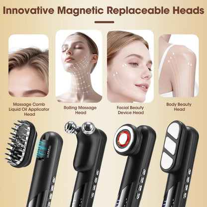 Omnisculpt 4-in-1 Electric Massage Comb | EMS & Red Light Therapy Scalp Massager