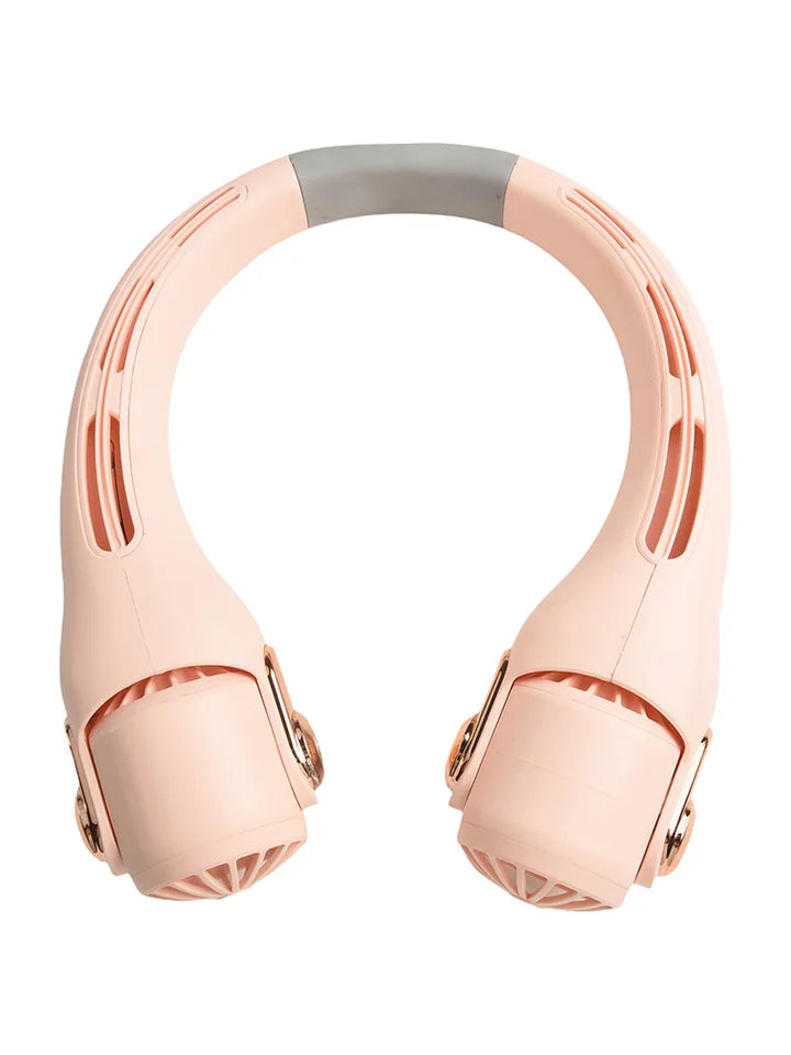 Hands-Free Bladeless Neck Fan | 360° Personal Cooling Wearable