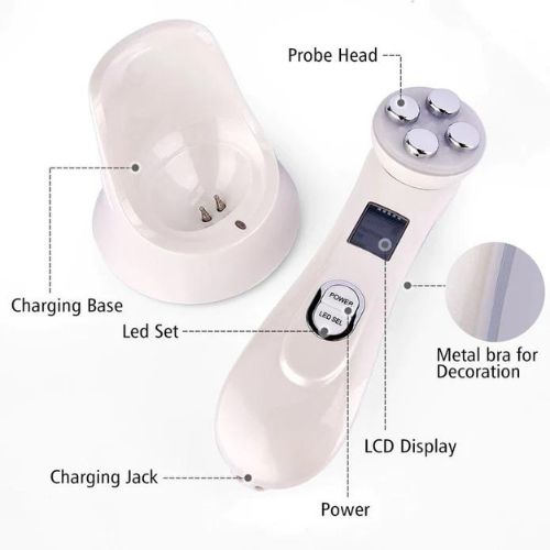 5-in-1 Professional RF & EMS Beauty Rejuvenation Facial Wand