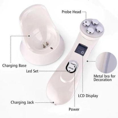 5-in-1 Professional RF & EMS Beauty Rejuvenation Facial Wand