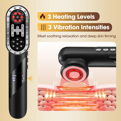 Omnisculpt 4-in-1 Electric Massage Comb | EMS & Red Light Therapy Scalp Massager