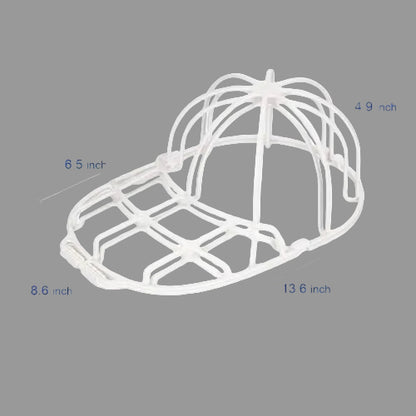 Measurement chart of a white plastic grid with dimensions labeled on a white background