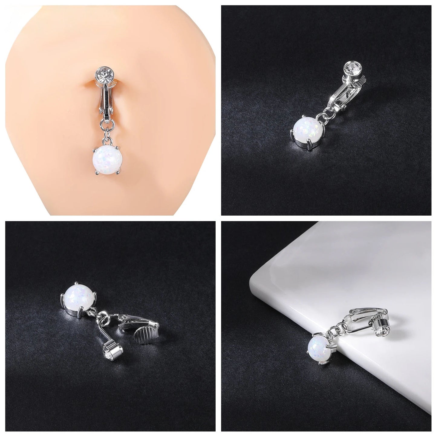 Clip-On Belly Button Piercing
