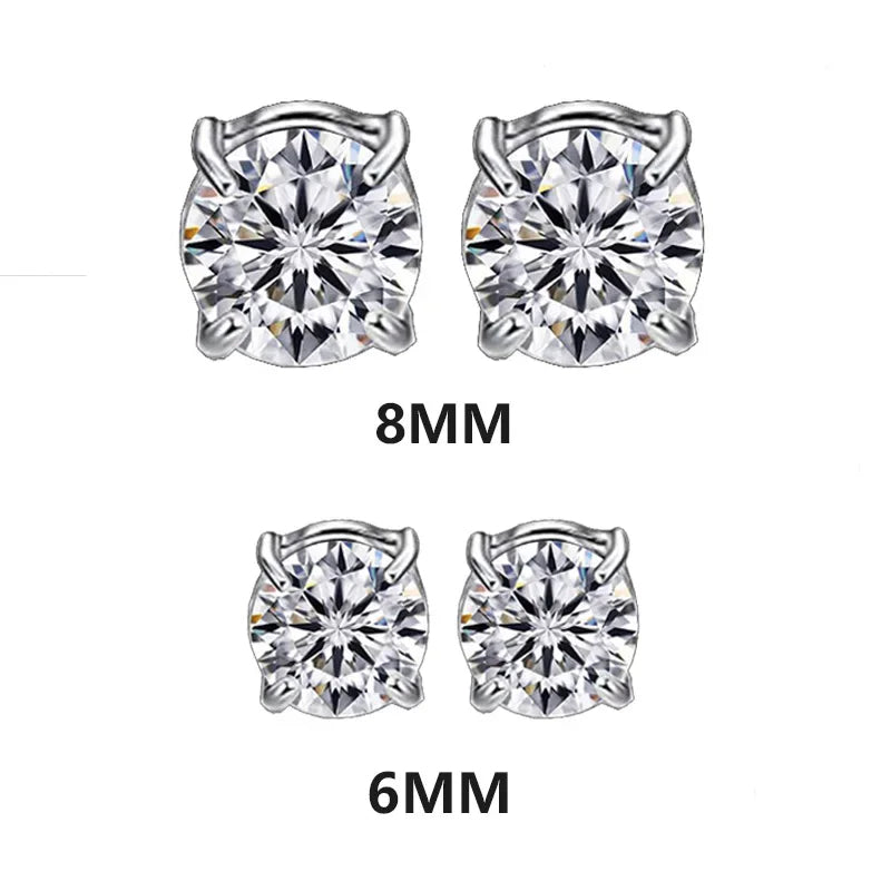 Magnetic Zircon Studs | No-Piercing Illusion Earrings