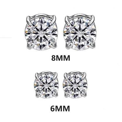 Magnetic Zircon Studs | No-Piercing Illusion Earrings