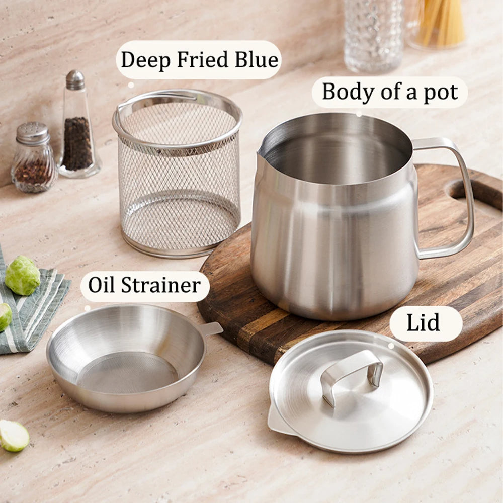 Stainless Steel Frying Pot