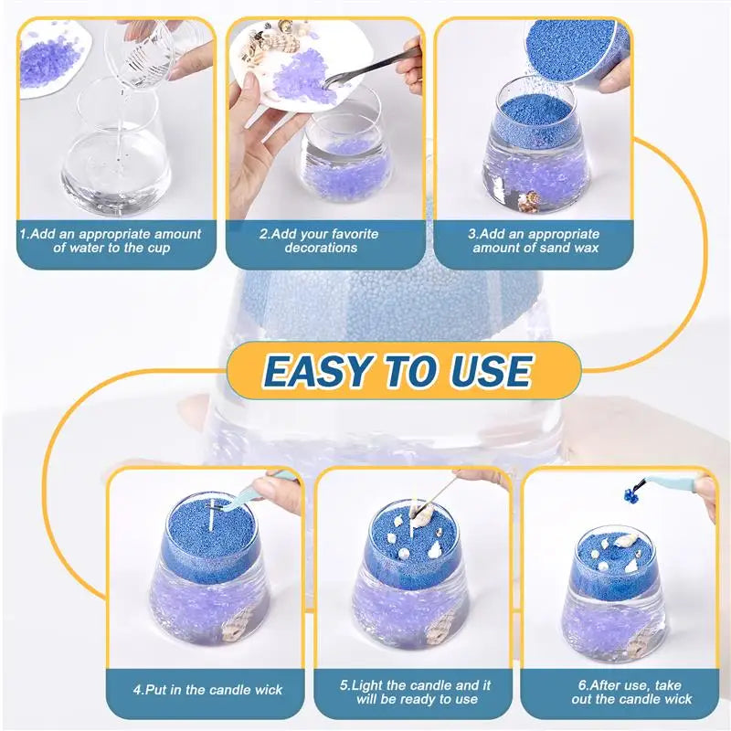 Colorful Granular Pearl Wax