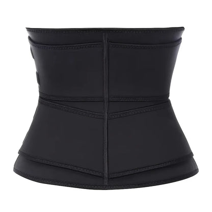 Black waist trainer on a white background