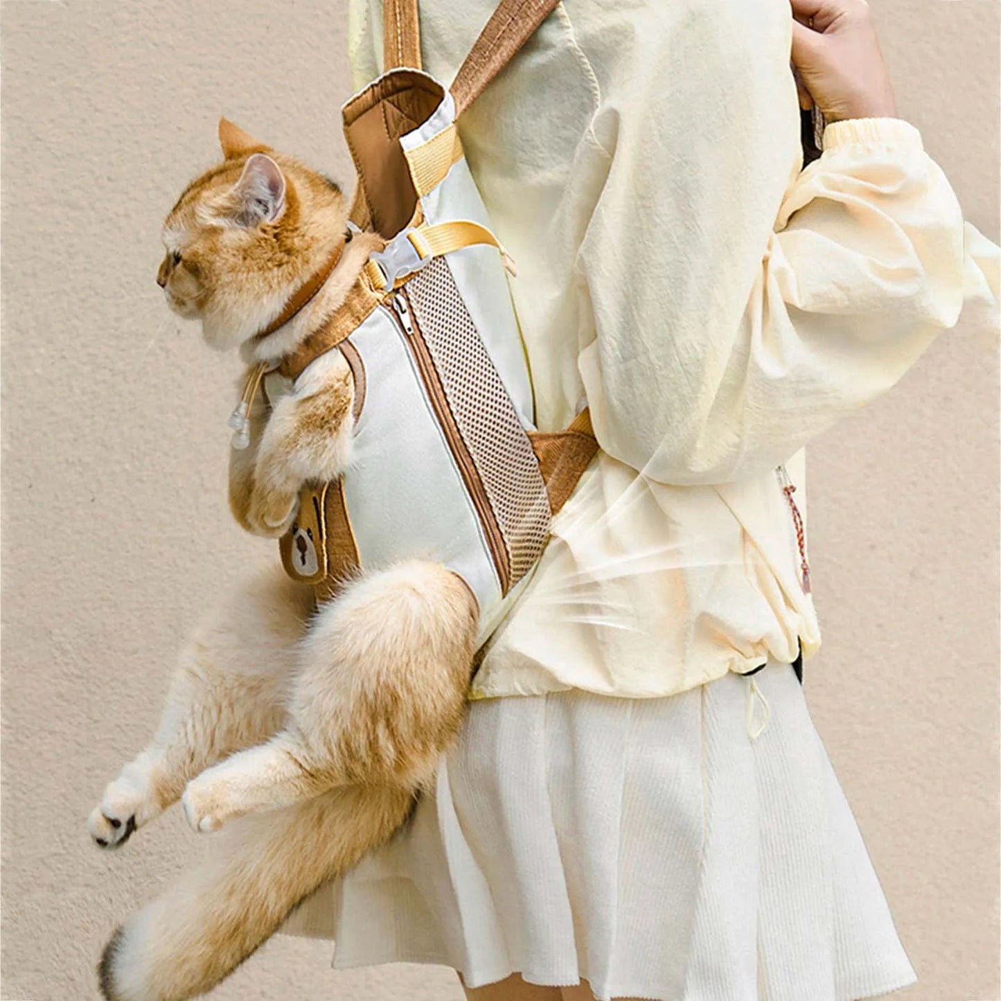 Cozy Bear Pet Travel Backpack | Hands-Free Breathable Carrier
