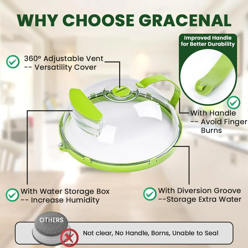 Gracenal product with features highlighted on a blurred background