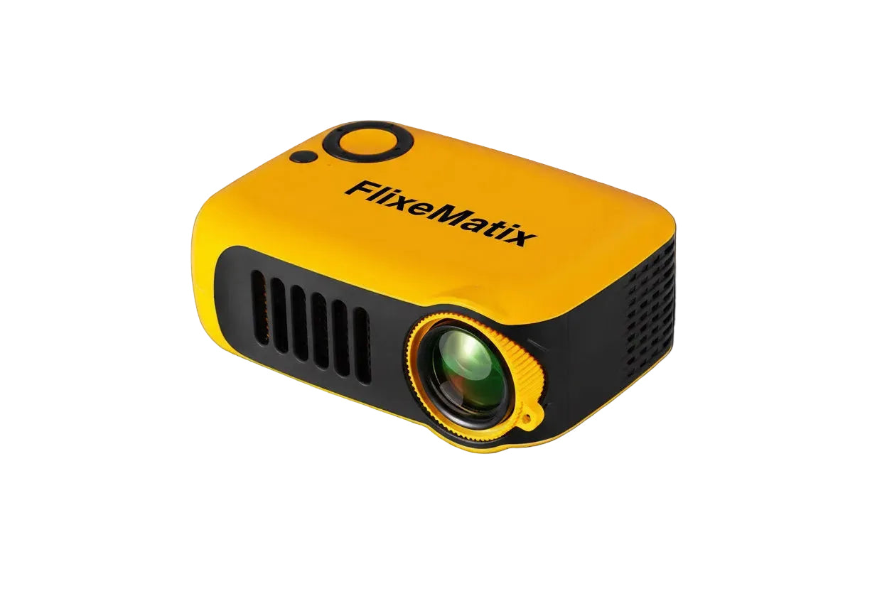 FlixeMatix Video projector on a white background