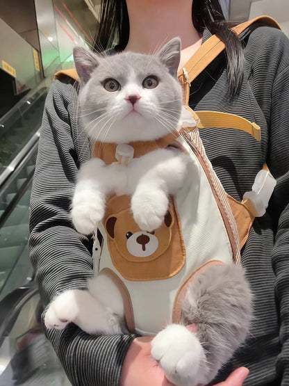 Cozy Bear Pet Travel Backpack | Hands-Free Breathable Carrier