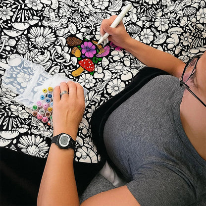 Color-Your-Own Velvet Art Blanket | Custom DIY Crafting Throw