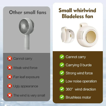 StealthBreeze Portable Clip-On Fan | Bladeless Hands-Free Personal Cooler