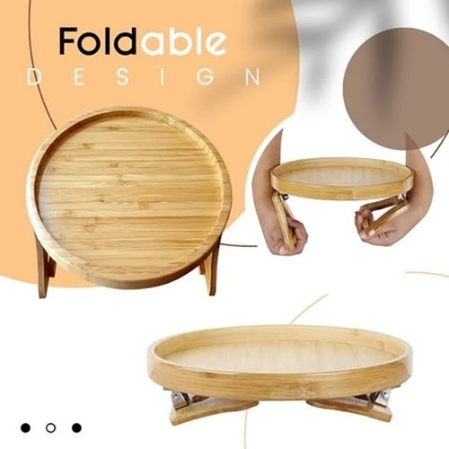 Premium 100% Bamboo Sofa Armrest Tray