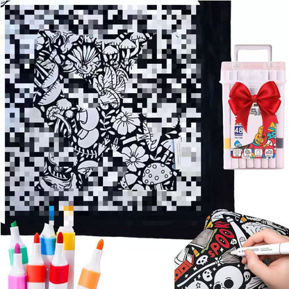 Color-Your-Own Velvet Art Blanket | Custom DIY Crafting Throw