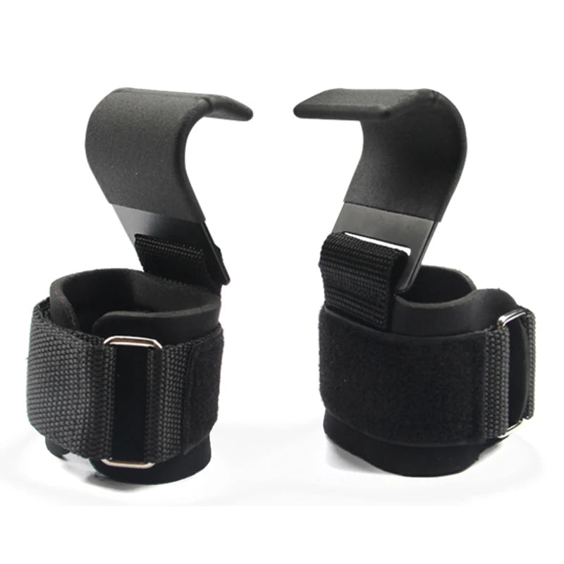 Pair of black wrist straps on a white background