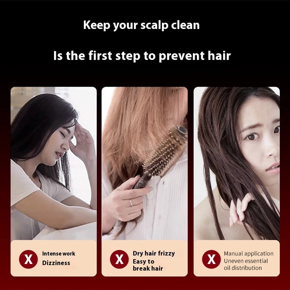 Electric Scalp Massager and Hair Growth Comb