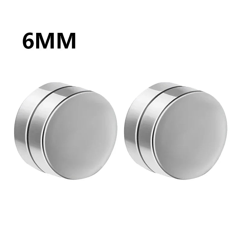 Magnetic Zircon Studs | No-Piercing Illusion Earrings