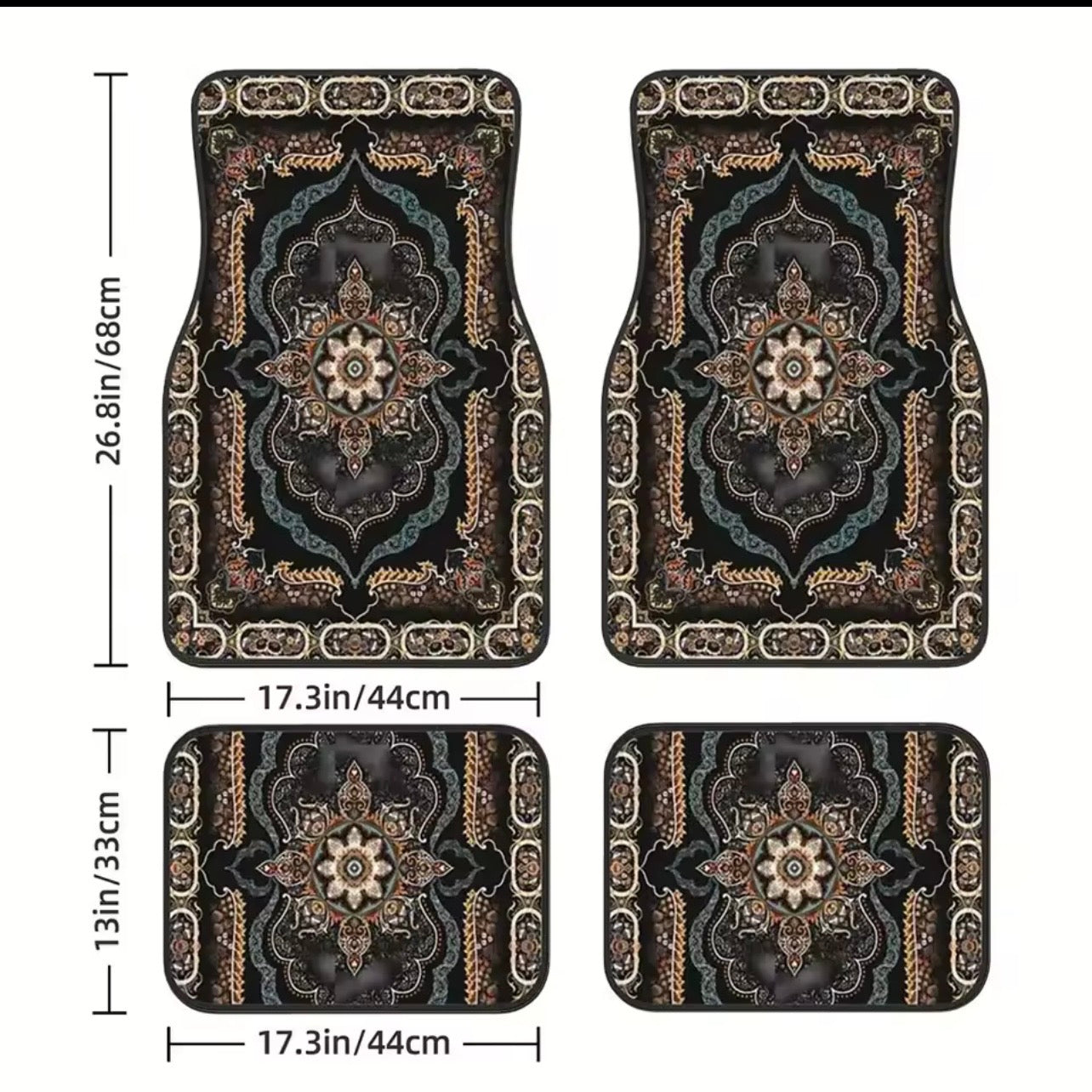 Persian Car Mat (4 pcs Set)